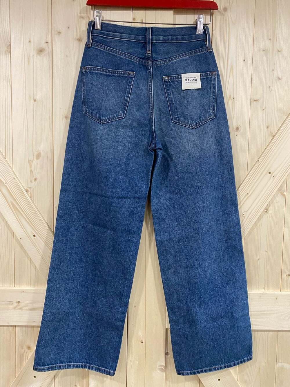 NWT Outerknown Sea Jeans The Brook Wide Leg Denim Pants 24 x 27 - Picture 6 of 12